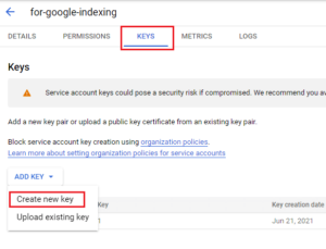 create-new-keys-for-google-service-account